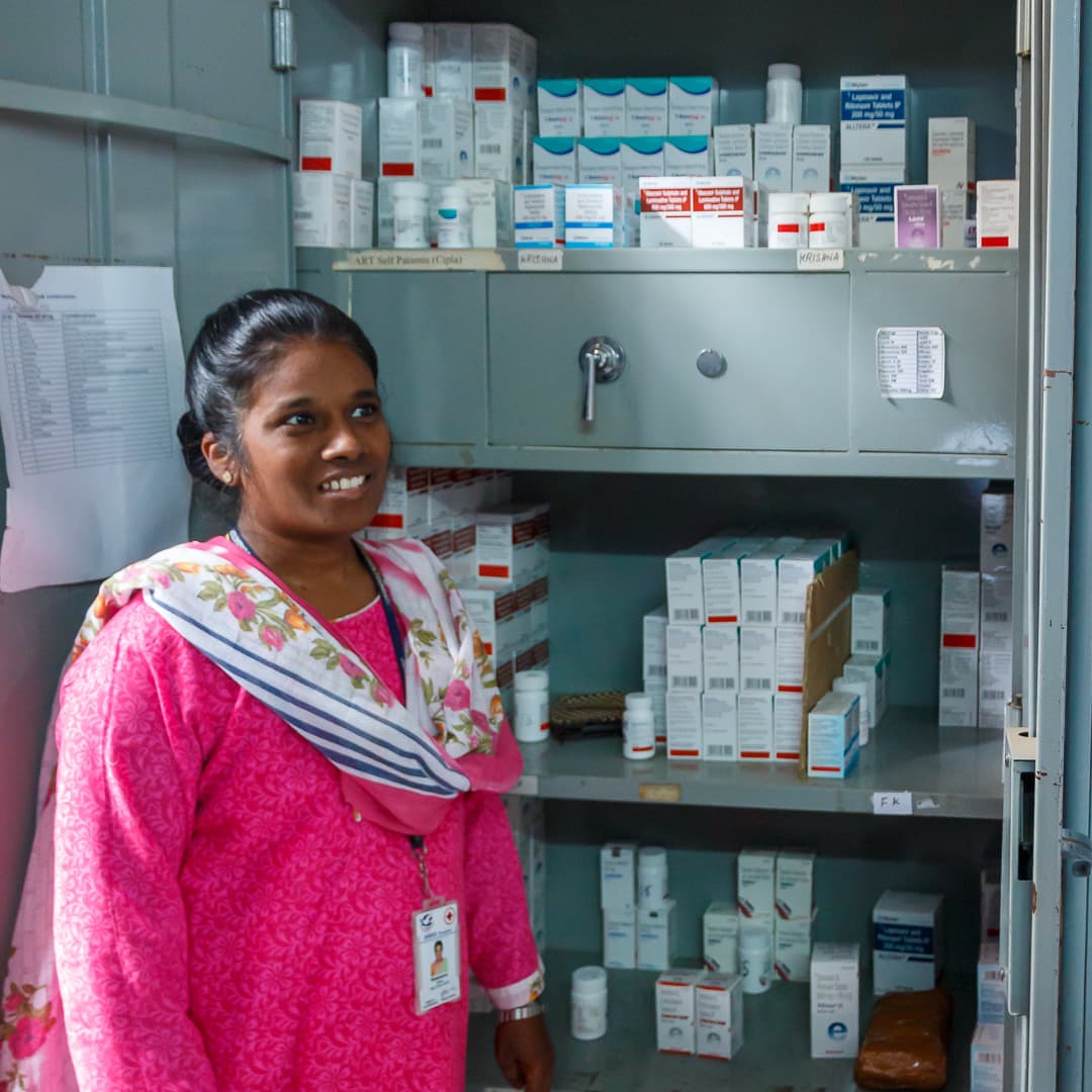 Verpleegster bij ASHA Foundation